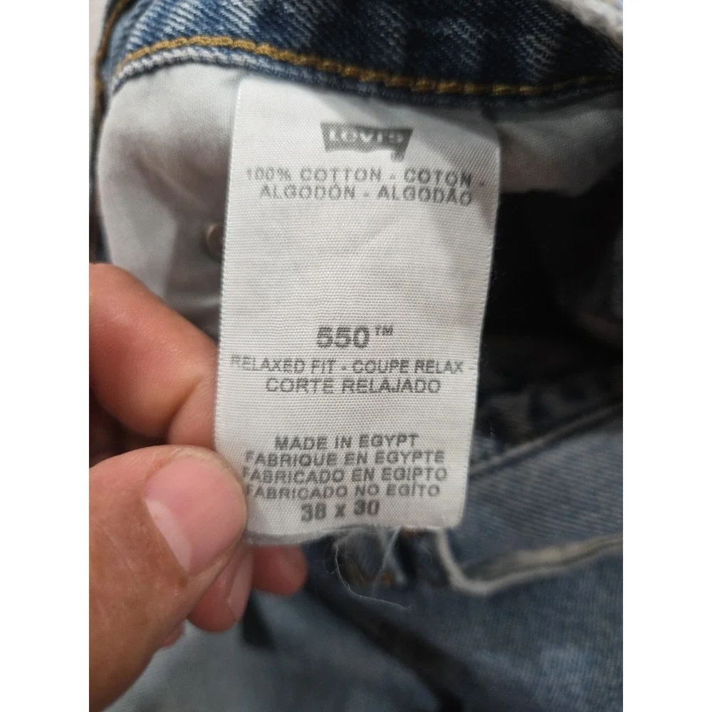 Levi's 550 2010 Men's Relaxed Fit Jeans - Light wash Blue 38x30